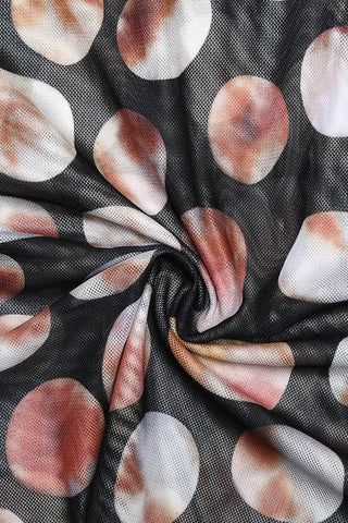 Flared Polka Dot Casual Pants