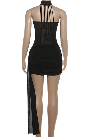 Strappy Asymmetric Casual Dress