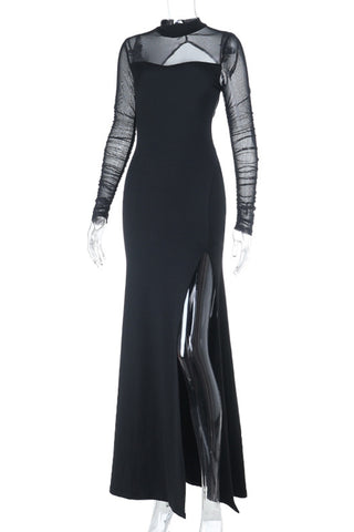Elegant Long-Sleeve Casual Dress