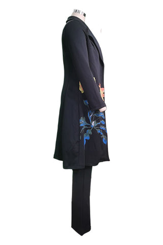 Floral Trench Bandeau & Pants 3-Piece Set