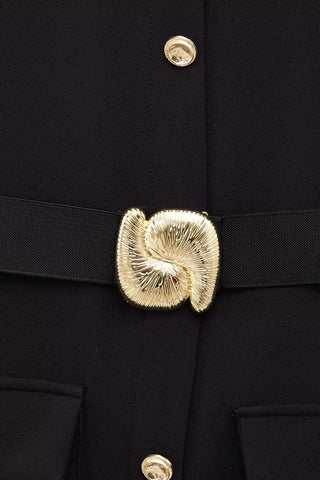 Sleeveless Button-Front Casual Dress