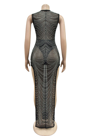 Elegant Beaded Night Out Dress