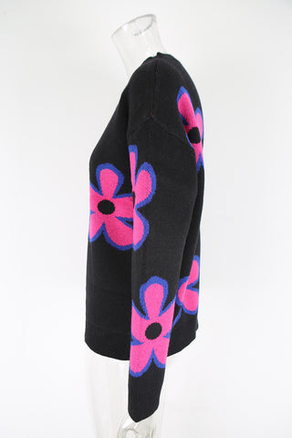 Floral Pattern Sweater