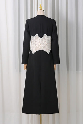 Elegant Lace-Detail Blazer