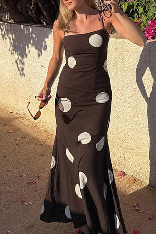 Polka Dot Spaghetti Strap Dress