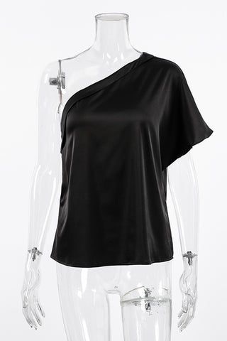 One-Shoulder Elegance T-Shirt