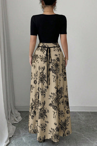 Floral Detail Maxi Dress