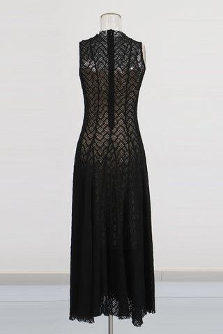 Sleeveless Lace Maxi Dress