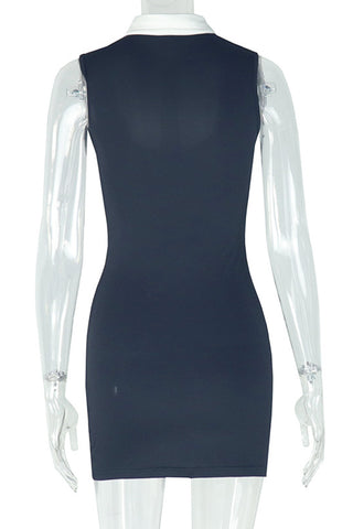 Layered Collar Casual Dress