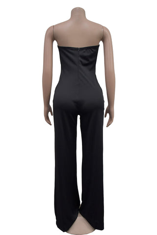 Strapless Wide-Leg Jumpsuit