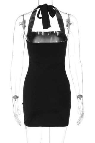 Elegant Halter Evening Dress