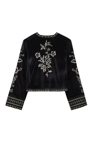 Patterned Open-Front Shacket