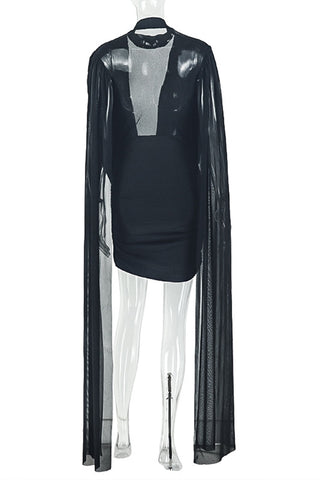 Draped Back Night Out Dress