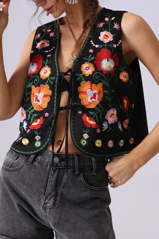 Floral Boho Vest
