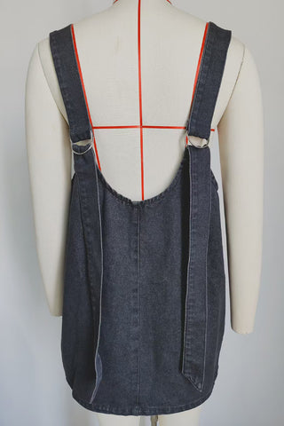 Sleeveless Denim A-Line Dress