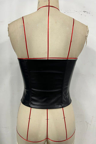 Lace-Up Corset Tank Top