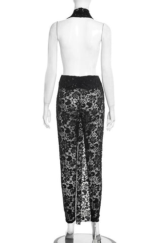 Lace Halter Jumpsuit