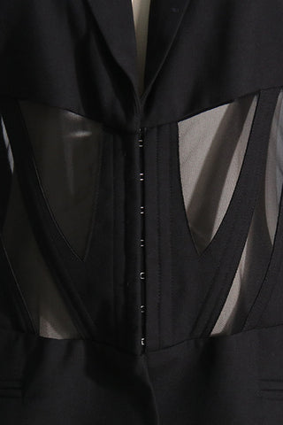 Structured Corset-Style Blazer