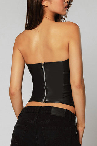 Strapless Cutout Tank Top