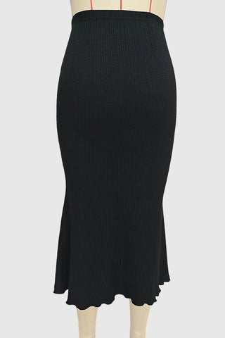Elegant Skirt with Flared Hem