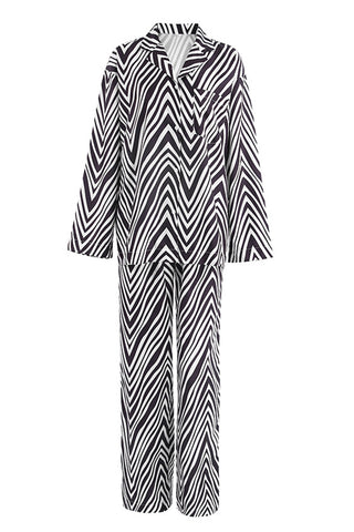 Chevron Striped Pants Set