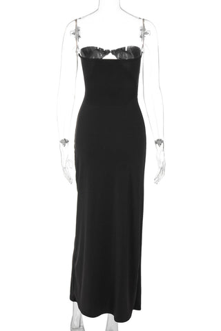 Elegant Strapless Maxi Dress