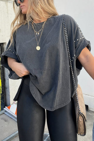 Studded Oversized T-Shirt