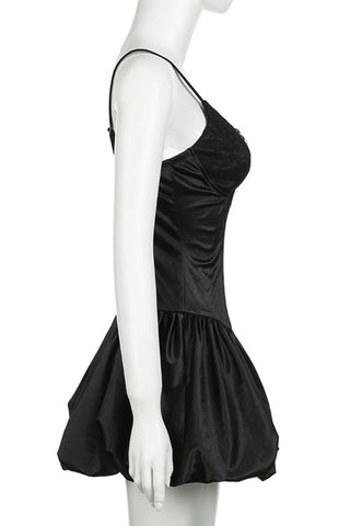 Lace Trim Mini Dress