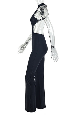 Halter Cutout Jumpsuit