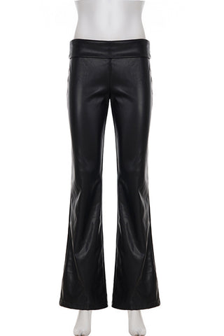 Sleek Flared-Leg Casual Pants