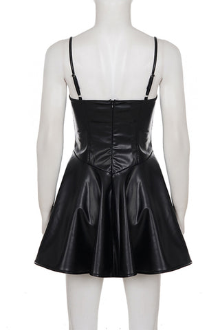 Strap Detail Flared Dress
