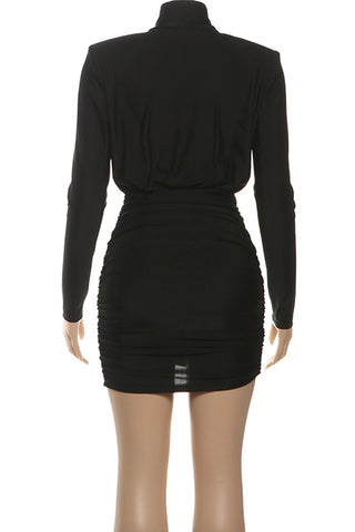 Elegant Ruched Evening Dress