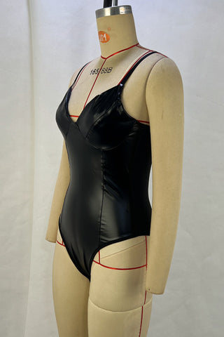 Stylish Cutout Black Bodysuit