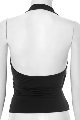 Chic Halter Wrap Tank Top