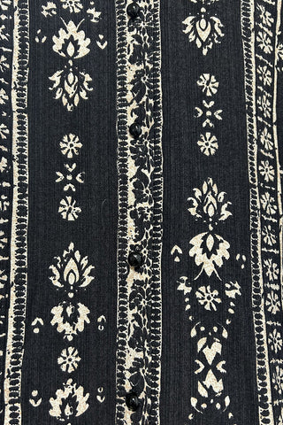 Boho-Inspired Button-Front Blouse