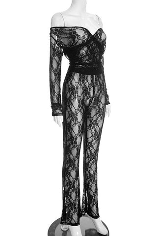 Elegant Off-Shoulder Pants Set