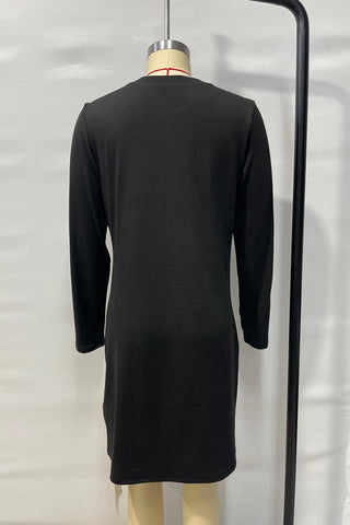 Stylish Color-Block Casual Dress