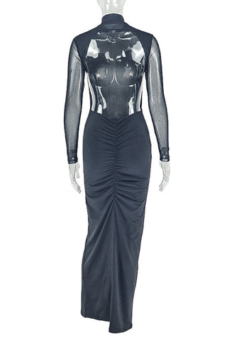 Elegant Ruched Evening Gown