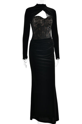 Elegant Lace Evening Gown