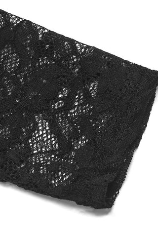 Lace Long-Sleeve Belted Jumpsuit