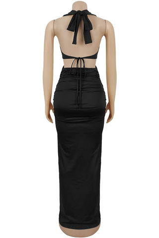 Cutout Detail Maxi Dress