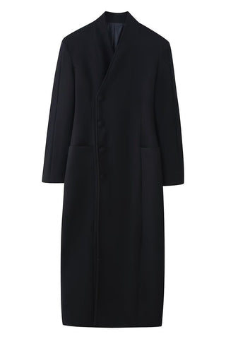 Elegant Longline Buttoned Coat