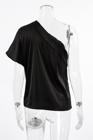 One-Shoulder Elegance T-Shirt