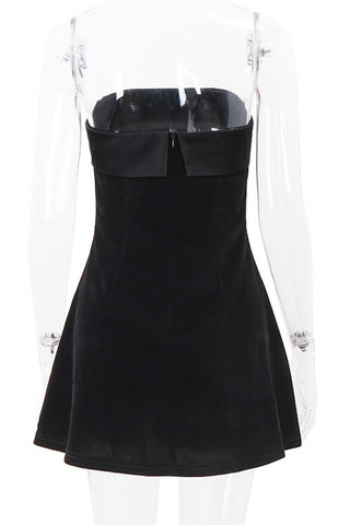 Strapless Casual Skater Dress