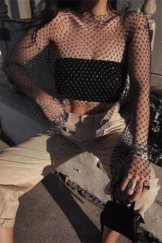 Mesh Overlay T-Shirt