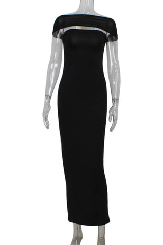 Elegant Off-Shoulder Evening Dress