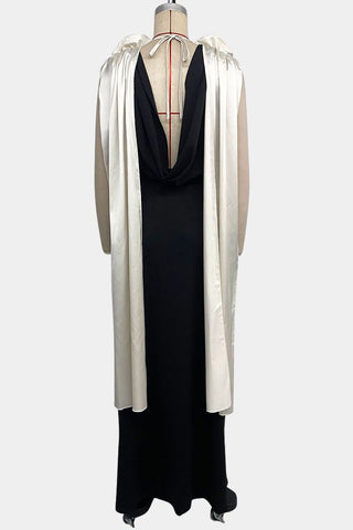 Draped V-Neck Casual Maxi Dress