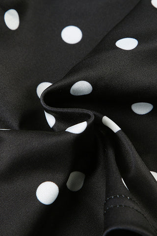 Polka Dot One-Shoulder Top