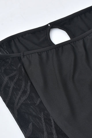 Strapless Cutout Midi Dress