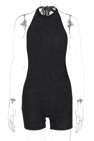 Halter Neck Glitter Romper
